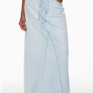 Levi's Light Blue Denim Maxi Skirt
